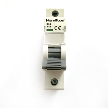 Hamilton HLMCB140B B40 40A 40 Amp MCB Circuit Breaker Type B